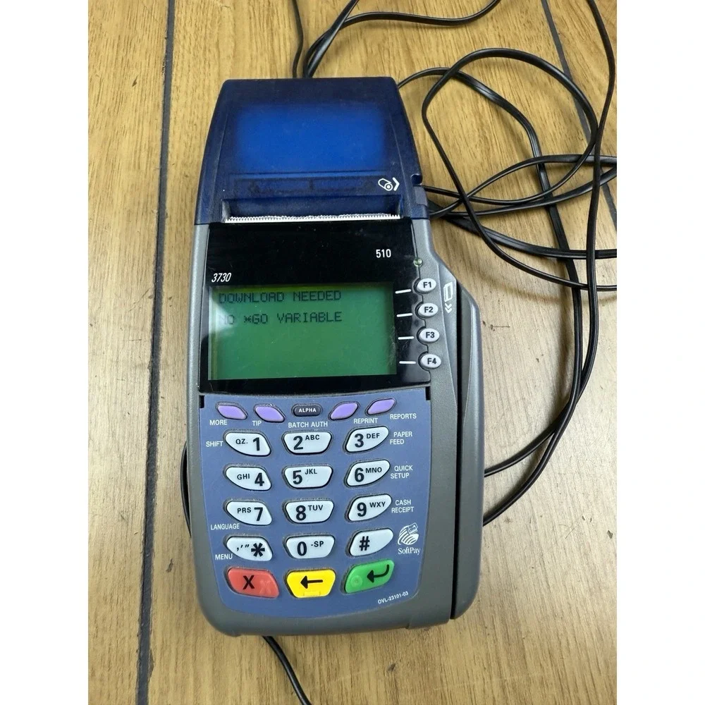 VERIFONE OMNI 5100 ETHERNET‎ CREDIT CARD TRANSACTION TERMINAL CHARGER